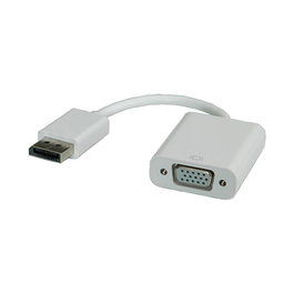 ROLINE Adaptador DP-VGA ST/BU V1.2 DisplayPort a VGA Blanco v1.2