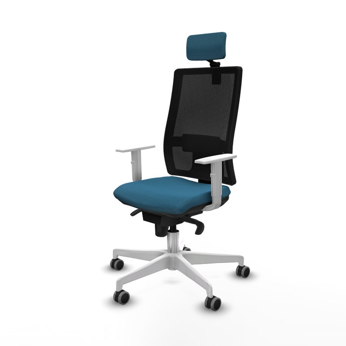 PIQUERAS Y CRESPO Silla de oficina Horna con mecanismo Sincro, Verde petróleo y Negro PIQUERAS Y CRESPO Silla de oficina Horna con mecanismo Sincro, Verde petróleo y Negro