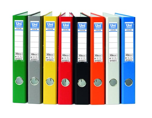 Archivador Palanca Unisystem Carton Forrado Rado A4 45Mm Rojo (Set de 6) Archivador Palanca Unisystem Carton Forrado Rado A4 45Mm Rojo (Set de 6)