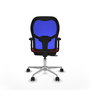 PIQUERAS Y CRESPO Silla de oficina Jorquera Rojo/Azul con mecanismo Sincro/Traslack
