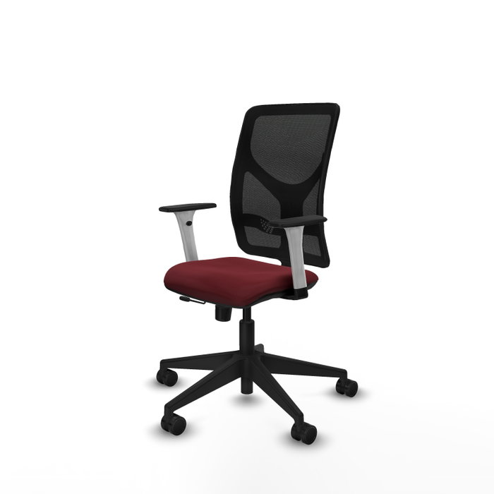 PIQUERAS Y CRESPO Silla de oficina Motilla con mecanismo Sincro/Traslack, Granate y Negro PIQUERAS Y CRESPO Silla de oficina Motilla con mecanismo Sincro/Traslack, Granate y Negro