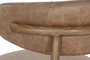 Item Home Silla Top chairs 2c24, Color Blanco Cognac, Material Fresno y Piel, Ancho 58 cm, Altura Asiento 48 cm (2 Unidades)