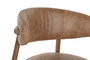 Item Home Silla Top chairs 2c24, Color Blanco Cognac, Material Fresno y Piel, Ancho 58 cm, Altura Asiento 48 cm (2 Unidades)