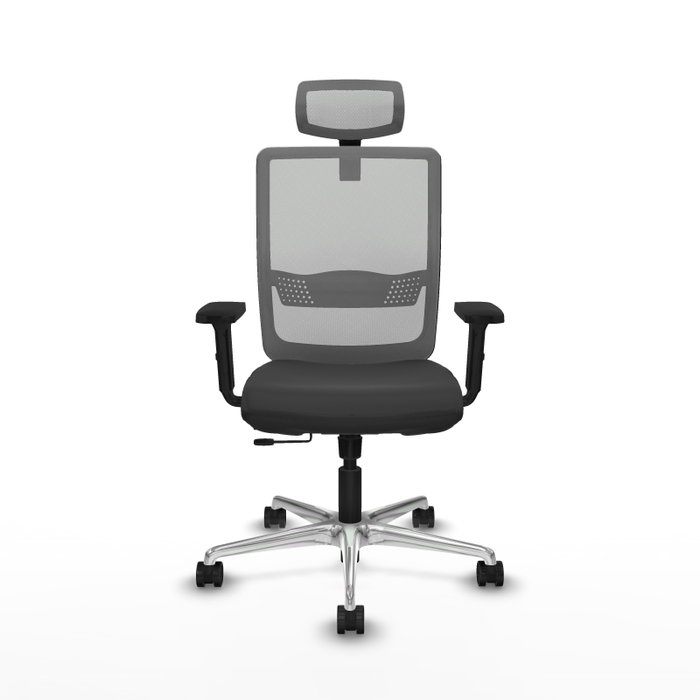 PIQUERAS Y CRESPO Silla de oficina Haches Gris con mecanismo Sincro/Traslack PIQUERAS Y CRESPO Silla de oficina Haches Gris con mecanismo Sincro/Traslack