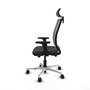 PIQUERAS Y CRESPO Silla de oficina Haches Gris con mecanismo Sincro/Traslack