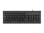Natec Teclado Oficina USB QWERTY Español Negro NKL-2052 - Teclado Completo de Membrana con 105 Teclas y Lector de Tarjetas Inteligentes
