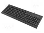 NATEC NKL-2052 Teclado de Oficina USB QWERTY Español Negro