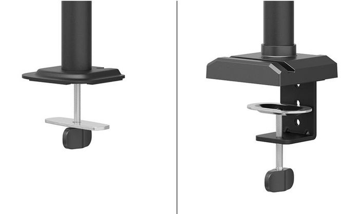 Neomounts DS60-600BL1 Soporte Monitor, 10-32", 0-8 kg, Brazo de Movimiento Completo, Antirrobo, Negro