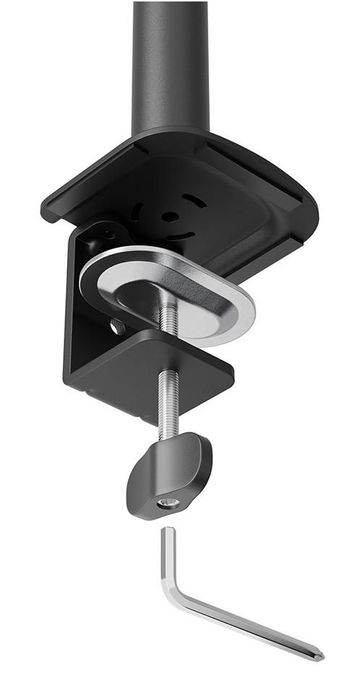 Neomounts DS60-600BL1 Soporte Monitor, 10-32", 0-8 kg, Brazo de Movimiento Completo, Antirrobo, Negro