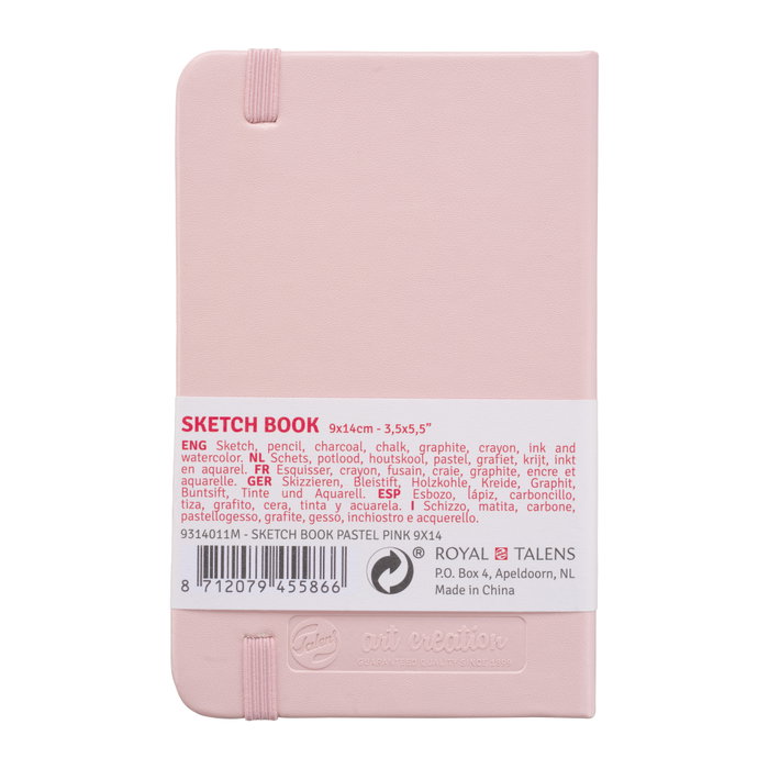 Talens Art Creation Cuaderno Bocetos Rosa Pastel 9 x 14 cm 140 g 80 Hojas