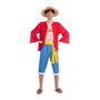 My Other Me Disfraz Luffy Sombrero, Chaqueta, Camiseta, Fajín y Pantalón Talla M