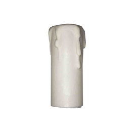 Solera 853 Vela Corta para Portalámparas E14 Blanco Termoplástico 6.8cm Ø2.8cm