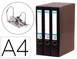 Modulo Archivadores Palanca Elba Rado Top Forr.Pp 3 Uds.A4 50Mm Negro