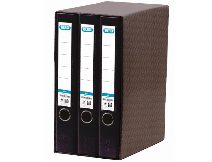 Modulo Archivadores Palanca Elba Rado Top Forr.Pp 3 Uds.A4 50Mm Negro