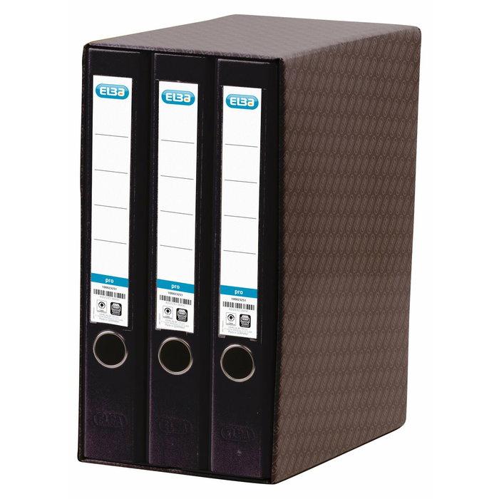 ELBA Módulo de 3 archivadores de palanca Rado Top Negro A4 50mm ELBA Módulo de 3 archivadores de palanca Rado Top Negro A4 50mm