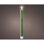 Lumineo Vela de Cera LED Verde con Acabado Rústico, Pack de 2 Unidades