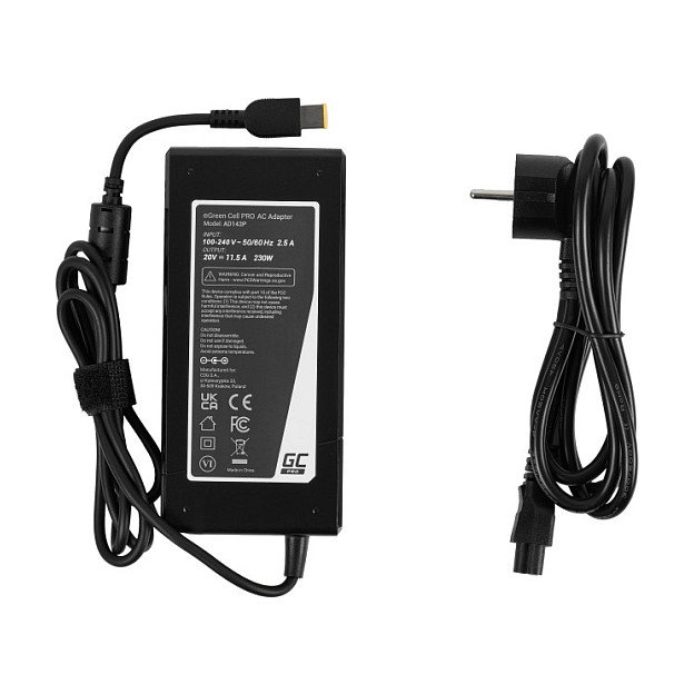 Green Cell Cargador PRO 230W 20V 11.5A para Lenovo Legion Y520 Y530 Y540 Y720 Y730