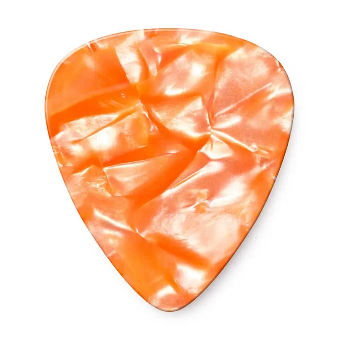 DUNLOP Pack de 12 Púas Genuine Celluloid Naranja Perlado - Thin