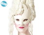 Antifaz de Llama Blanca para Decorar y Carnaval