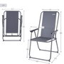 Aktive Silla plegable camping antivuelco gris