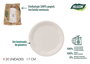Algon Set 20 Platos Redondos Cartón Blanco 17 cm (18 Unidades)