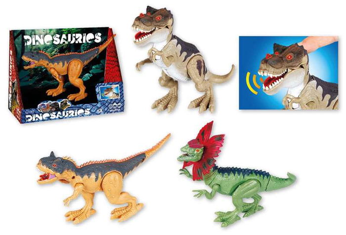 Figura dinosaurio inividual con sonidos 20x12cm, - modelos surtidos