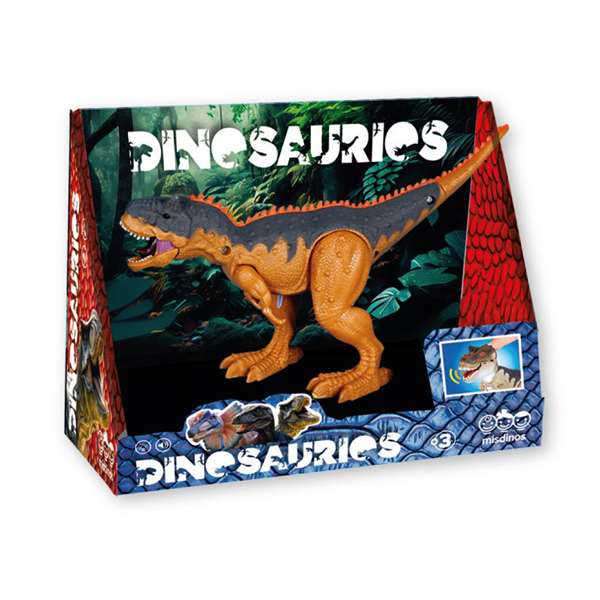 Figura dinosaurio inividual con sonidos 20x12cm, - modelos surtidos