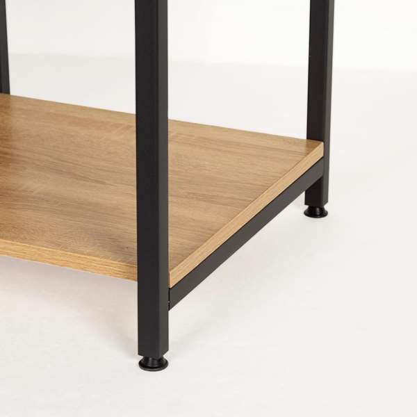 Color Baby Perchero con Baldas Max Home 102x40x180 cm Acero y Aglomerado Melamina