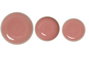DKD Home Decor Set de Vajilla de Gres Rosa y Blanco de 18 Piezas