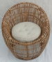 DKD Home Decor Silla Tropical Bali2 Ratán Bambú Natural Beige 70 x 70 x 74 cm