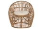 DKD Home Decor Silla Tropical Bali2 Ratán Bambú Natural Beige 70 x 70 x 74 cm