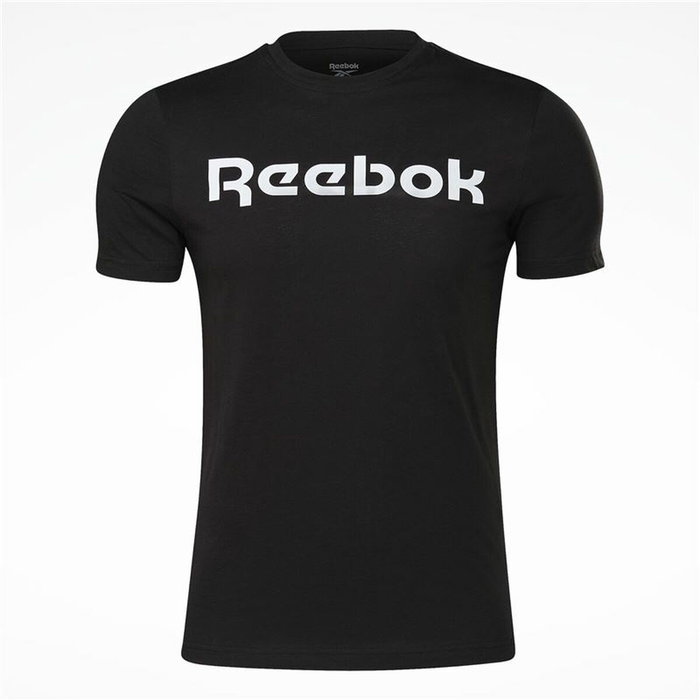 Camiseta de Manga Corta Hombre Reebok Graphic Series Linear Logo Negro