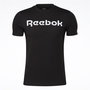 Camiseta de Manga Corta Hombre Reebok Graphic Series Linear Logo Negro