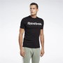 Camiseta de Manga Corta Hombre Reebok Graphic Series Linear Logo Negro