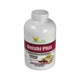 El Valle Reishi Plus 270Cap. Antifúngico Inmune con Reishi Noni Astrágalo