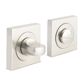 HERRAJES ALK Muletilla Desbloqueo Zamak 50X50 Niquel Satinado para Puertas