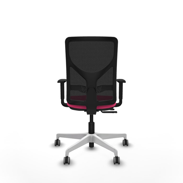 PIQUERAS Y CRESPO Silla de oficina Motilla con mecanismo Sincro/Traslack Rosa y Negro
