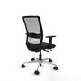 PIQUERAS Y CRESPO Silla de oficina Haches Negro/Blanco