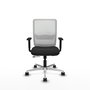 PIQUERAS Y CRESPO Silla de oficina Haches Negro/Blanco