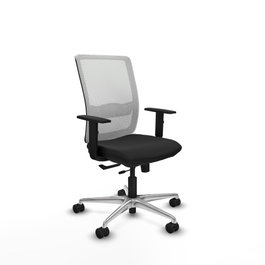 PIQUERAS Y CRESPO Silla de oficina Haches Negro/Blanco