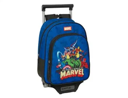 Mochila Escolar The Avengers Azul Negro 27 x 10 x 67 cm 27 x 33 x 10 cm