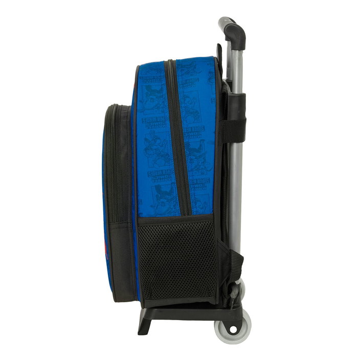 Mochila Escolar The Avengers Azul Negro 27 x 10 x 67 cm 27 x 33 x 10 cm