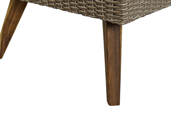 DKD Home Decor Set de 4 Sofá Terraza y Jardín Beige Gris Ratán Sintético, Madera, Acero, Cristal 137 x 66 x 73 cm DKD Home Decor Set de 4 Sofá Terraza y Jardín Beige Gris Ratán Sintético, Madera, Acero, Cristal 137 x 66 x 73 cm