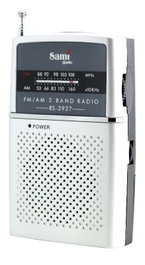 SAMI Radio Portátil 2 Bandas (AM/FM) con Auriculares, Modelo Vert