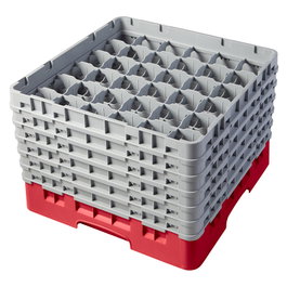 CAMBRO Cesta de lavado 36 compartimentos Rojo
