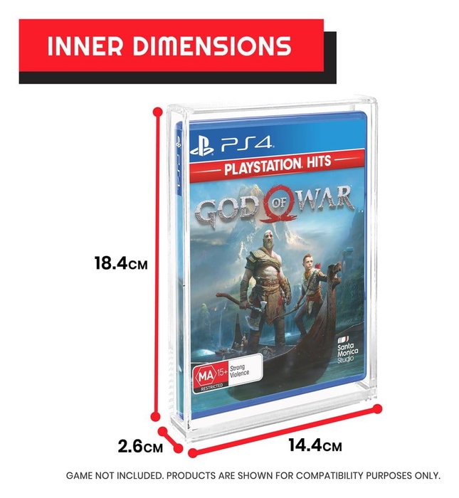 Evoretro Pack de 2 Cajas de Acrílico Protector para PS3/PS4/Blu-Ray/XBOX One Evoretro Pack de 2 Cajas de Acrílico Protector para PS3/PS4/Blu-Ray/XBOX One