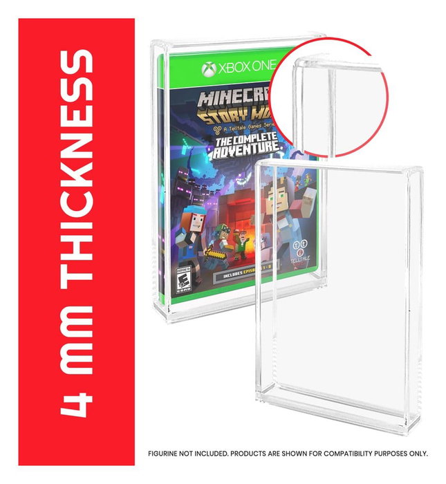 Evoretro Pack de 2 Cajas de Acrílico Protector para PS3/PS4/Blu-Ray/XBOX One Evoretro Pack de 2 Cajas de Acrílico Protector para PS3/PS4/Blu-Ray/XBOX One