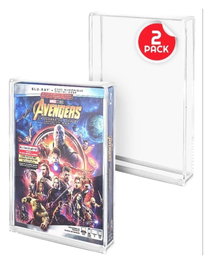 Evoretro Pack de 2 Cajas de Acrílico Protector para PS3/PS4/Blu-Ray/XBOX One