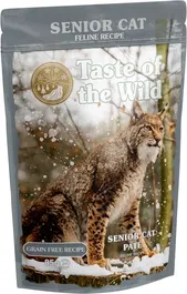 Taste of the Wild Feline Senior Pate Pouch Alimento Húmedo para Gatos Adultos Mayores, Pack de 12 Unidades de 85 gr