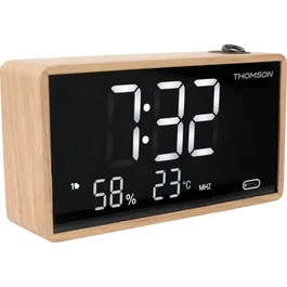 Thomson Despertador con proyección - Madera